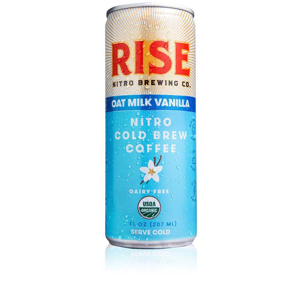 Rise Brewing Co. Vanilla Oat Milk Nitro Cold Brew Latte, 7 Fluid Ounce -- 12 Per Case