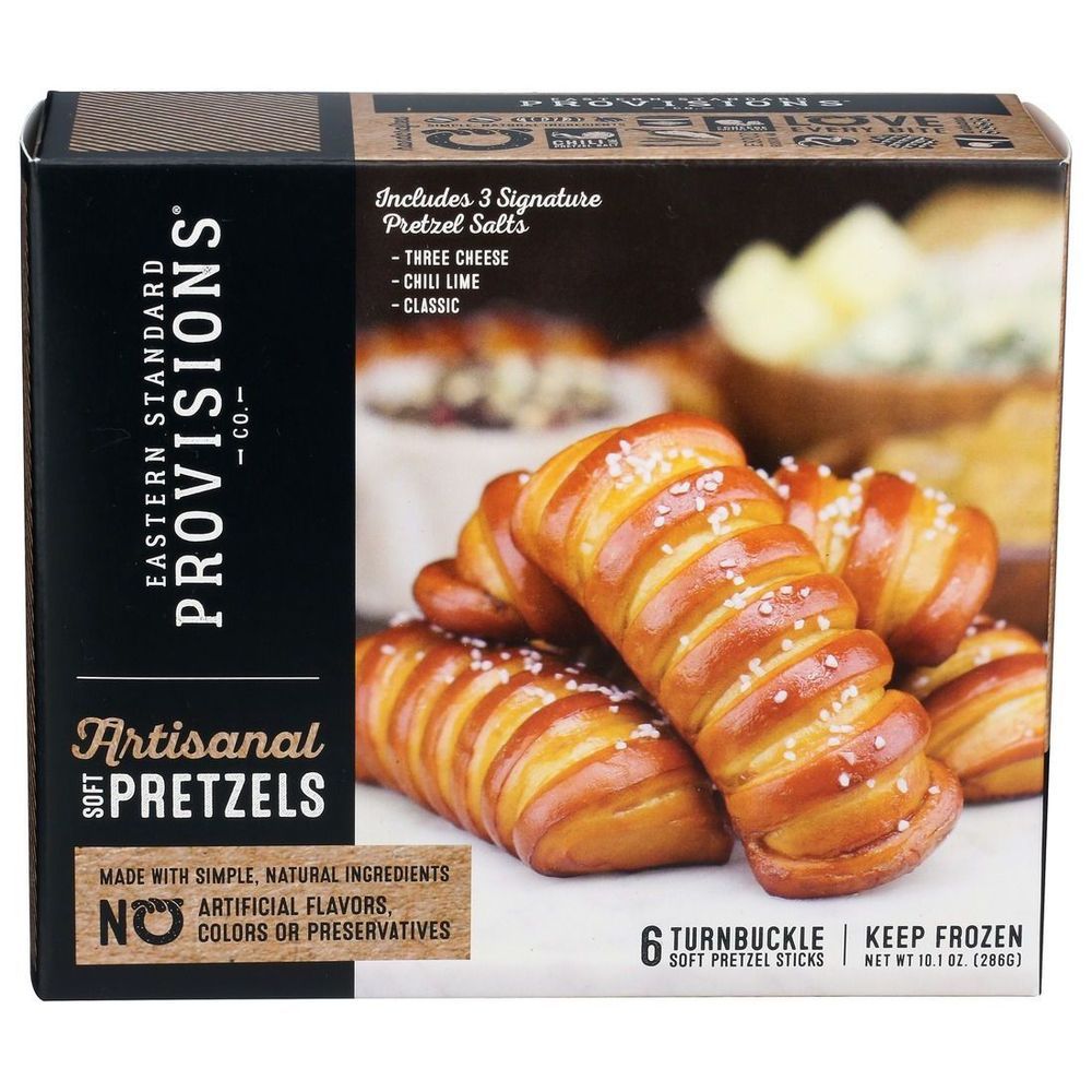 Eastern Standard Provisions Turnbuckle Artisanal Soft Pretzel Sticks, 9.8 Ounce -- 6 Per Case