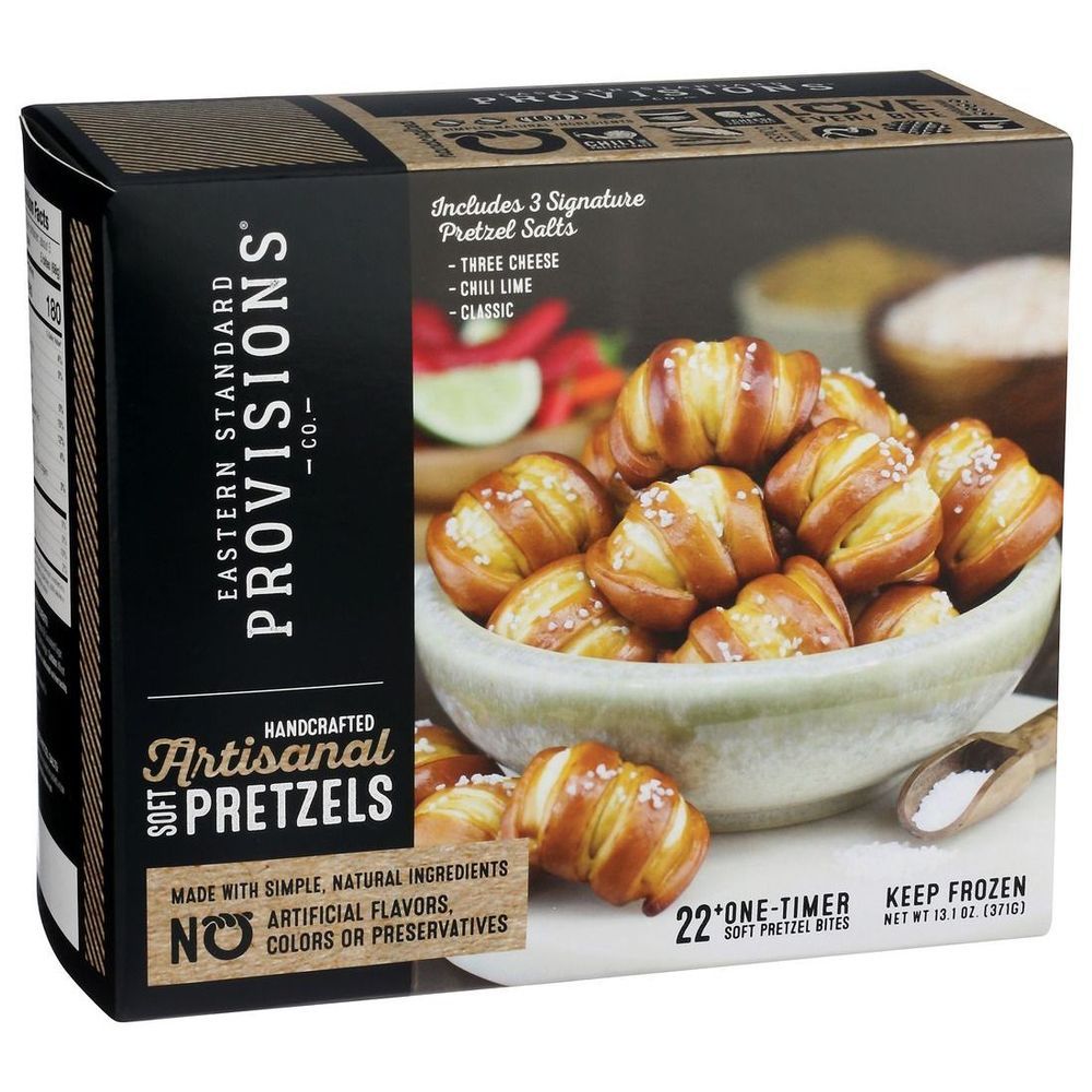 Eastern Standard Provisions Handcrafted One-timer Artisanal Soft Pretzel Bites, 12.5 Ounce -- 6 Per Case