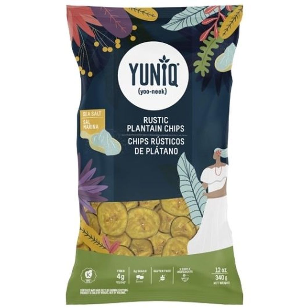 Yuniq Sea Salt Rustic Plantain Chips, 340 Gram