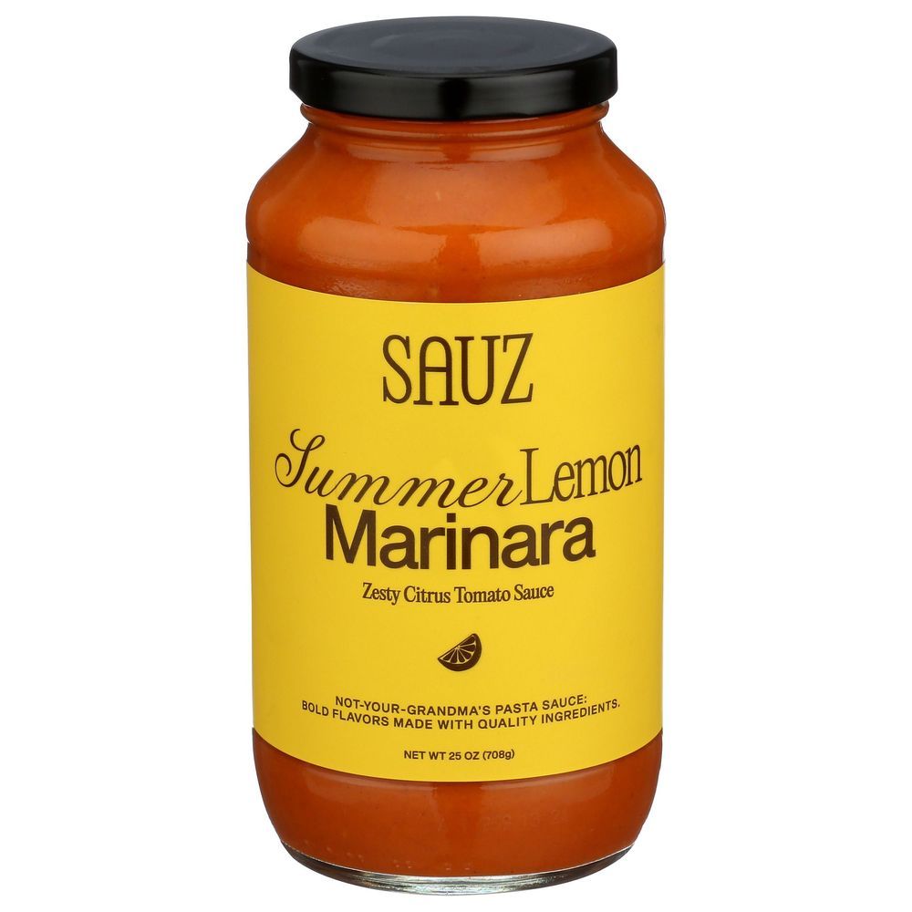 Sauz Summer Lemon Marinara Sauce, 25 Ounce -- 6 Per Case