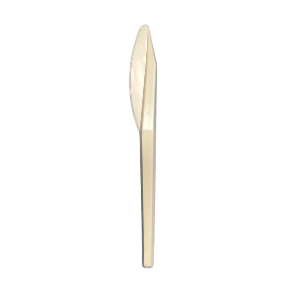Strawfish Natural Medium Weight Biodegradable Knife, 6 Inch -- 1000 Per Case