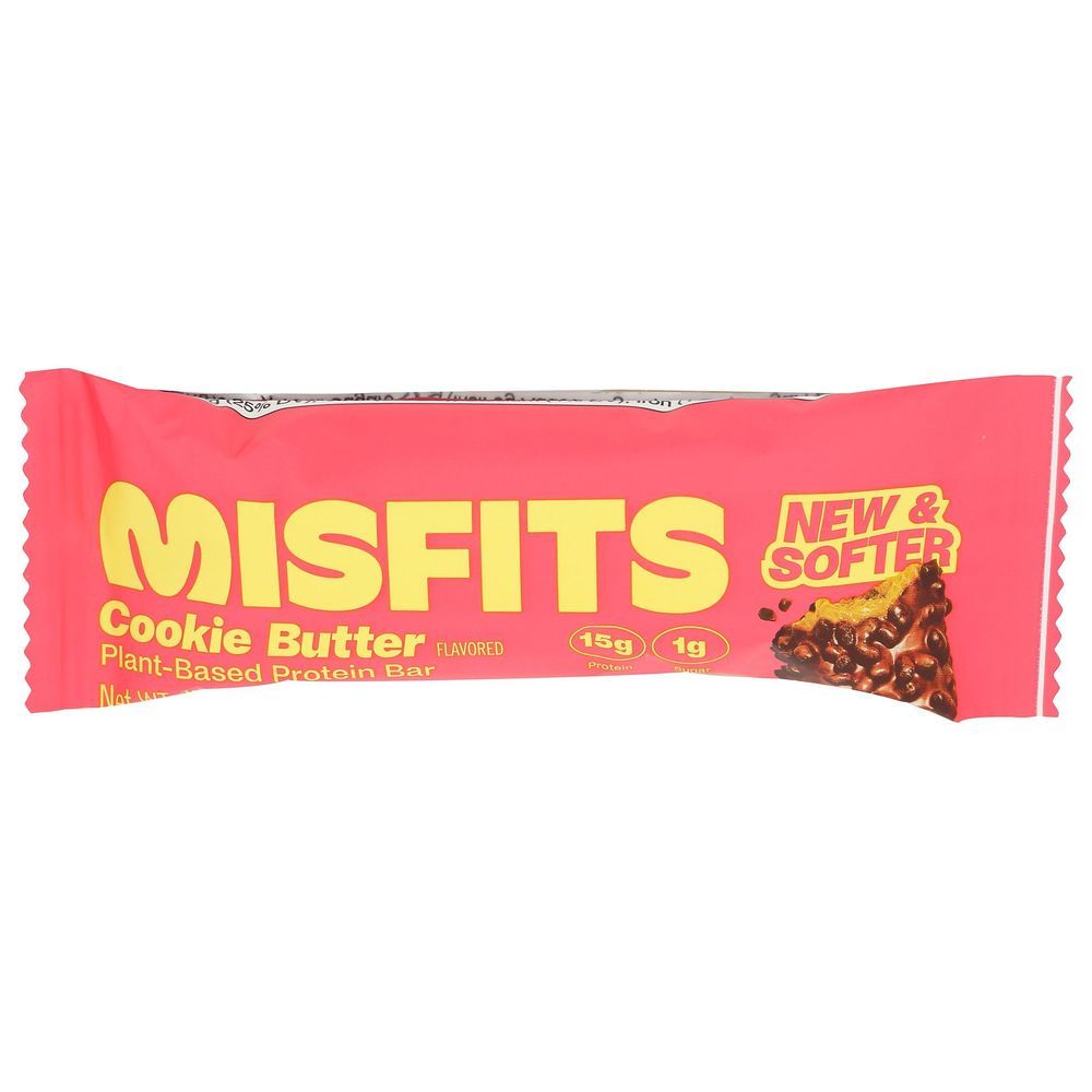 Misfits Cookie Butter Protein Bar, 1.8 Ounce -- 15 Per Case