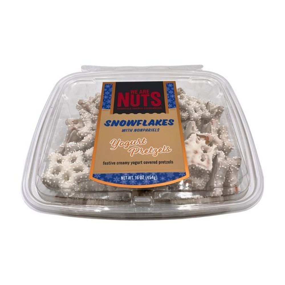 We Are Nuts Snowflake Yogurt Covered Pretzels, 16 Ounce -- 12 Per Case
