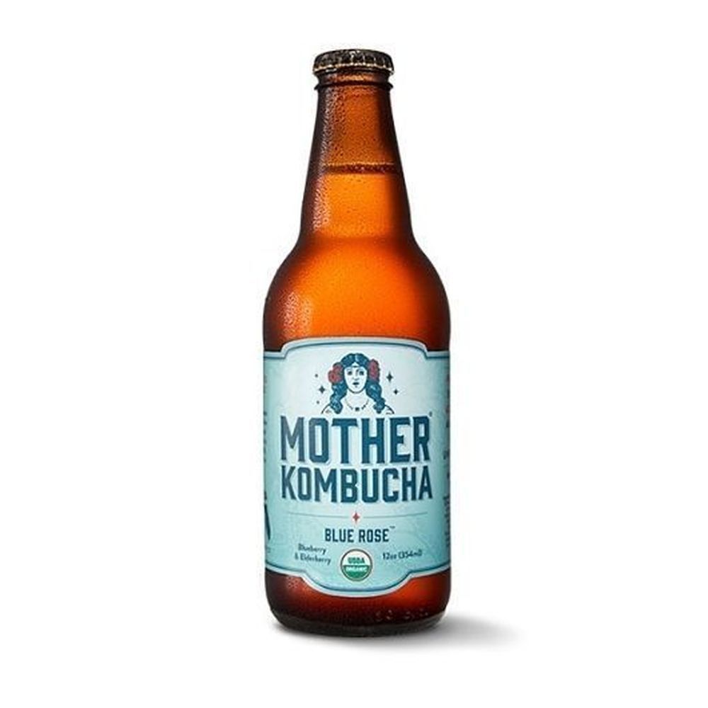 Mother Blue Rose Kombucha, 12 Ounce -- 6 Per Case
