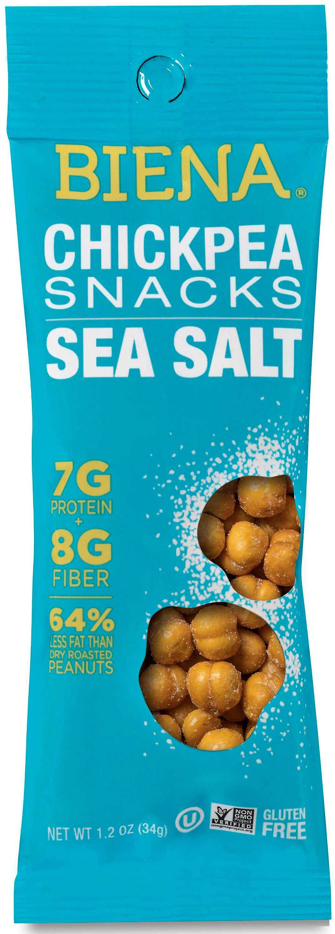 Biena Sea Salt Roasted Chickpea Snacks, 1.2 Ounce -- 40 Per Case