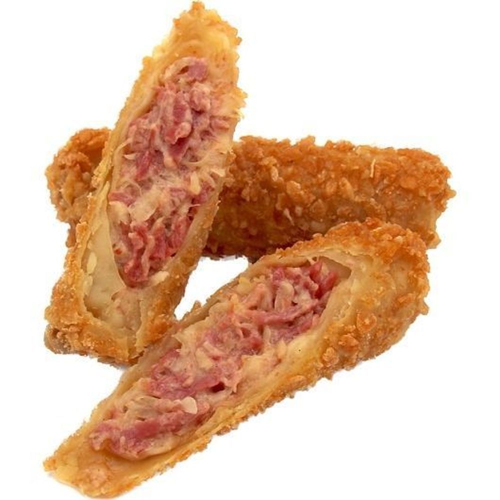 Crunch Factory Corned Beef Sauerkraut Swiss Cheese And Thousand Island Dressing Crunch Rolls, 48 Count
