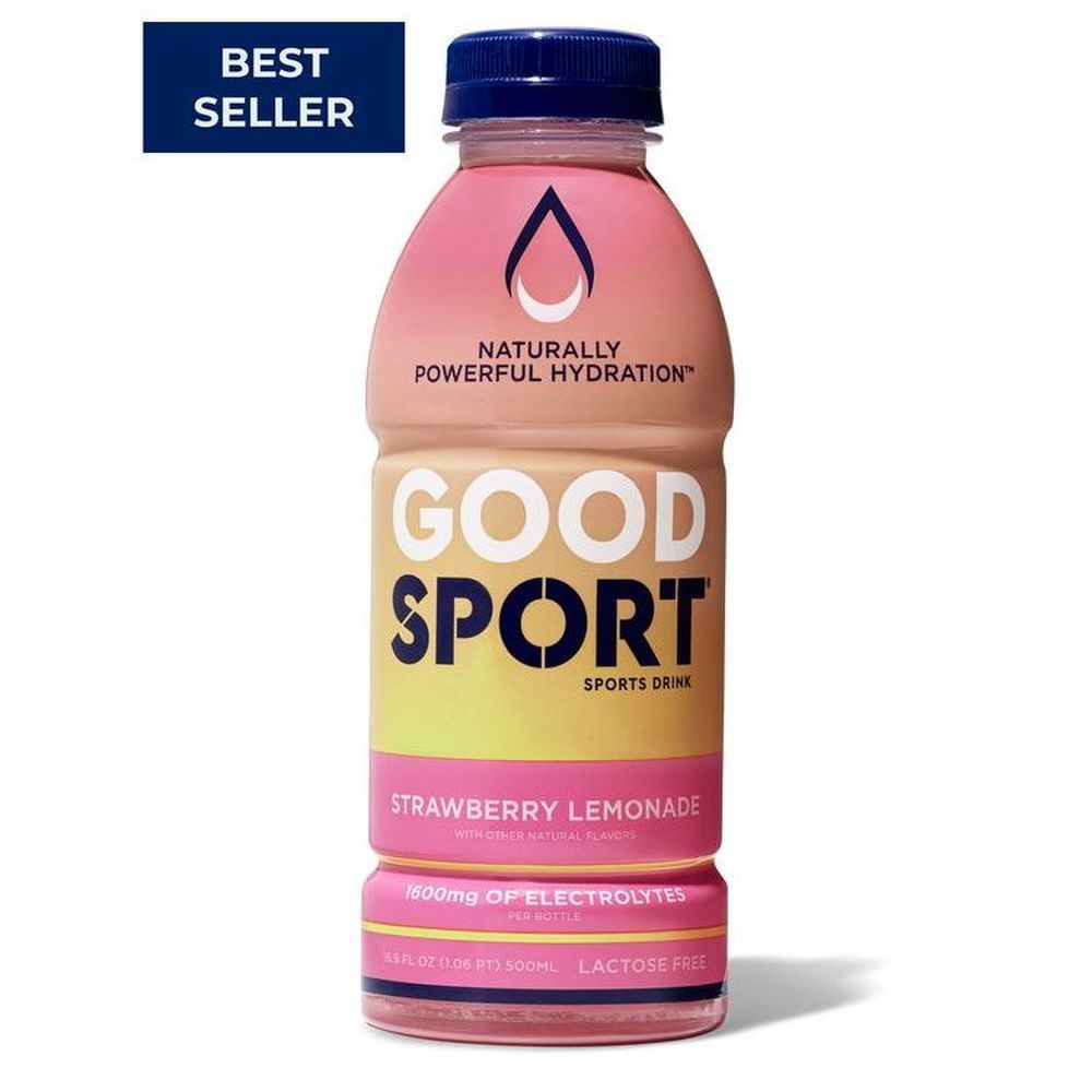 Goodsport Strawberry Lemonade Electrolyte Sports Drink, 16.9 Fluid Ounce -- 12 Per Case