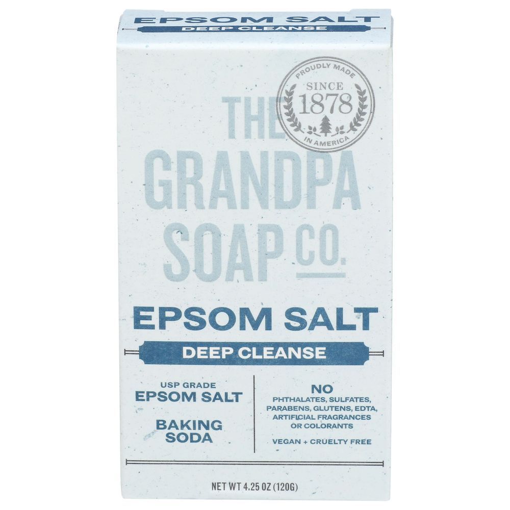Grandpa Epsom Salt Bar Soap, 4.25 Ounce