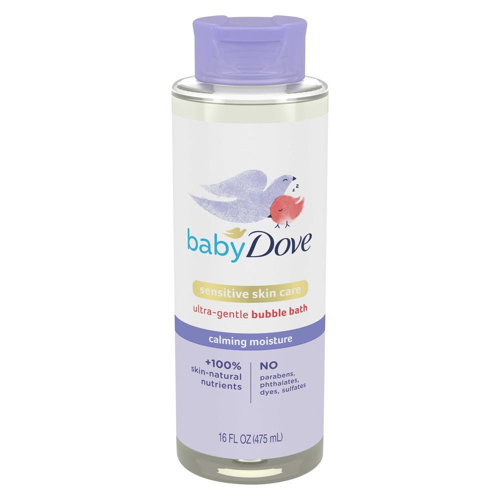 Baby Dove Sensitive Skin Care Calming Moisture Ultra-gentle Bubble Bath, 16 Ounce -- 4 Per Case