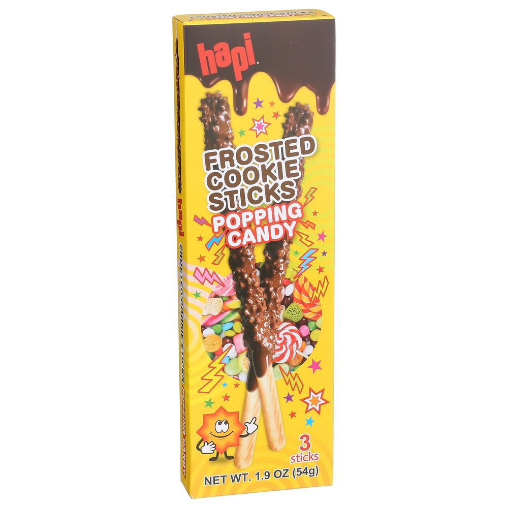 Hapi Frosted Cookie Sticks Popping Candy, 1.9 Ounce -- 8 Per Case