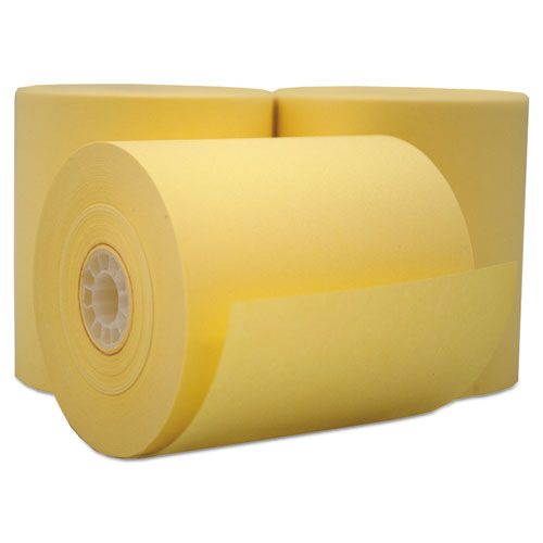 Iconex Canary Impact Bond Paper Roll, 3 Inch X 165 Feet -- 50 Per Case