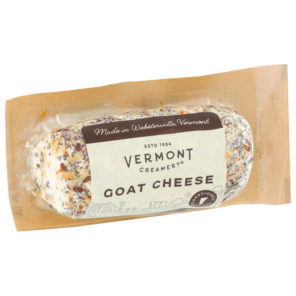 Vermont Creamery Everything Goat Cheese Log, 4 Ounce -- 12 Per Case