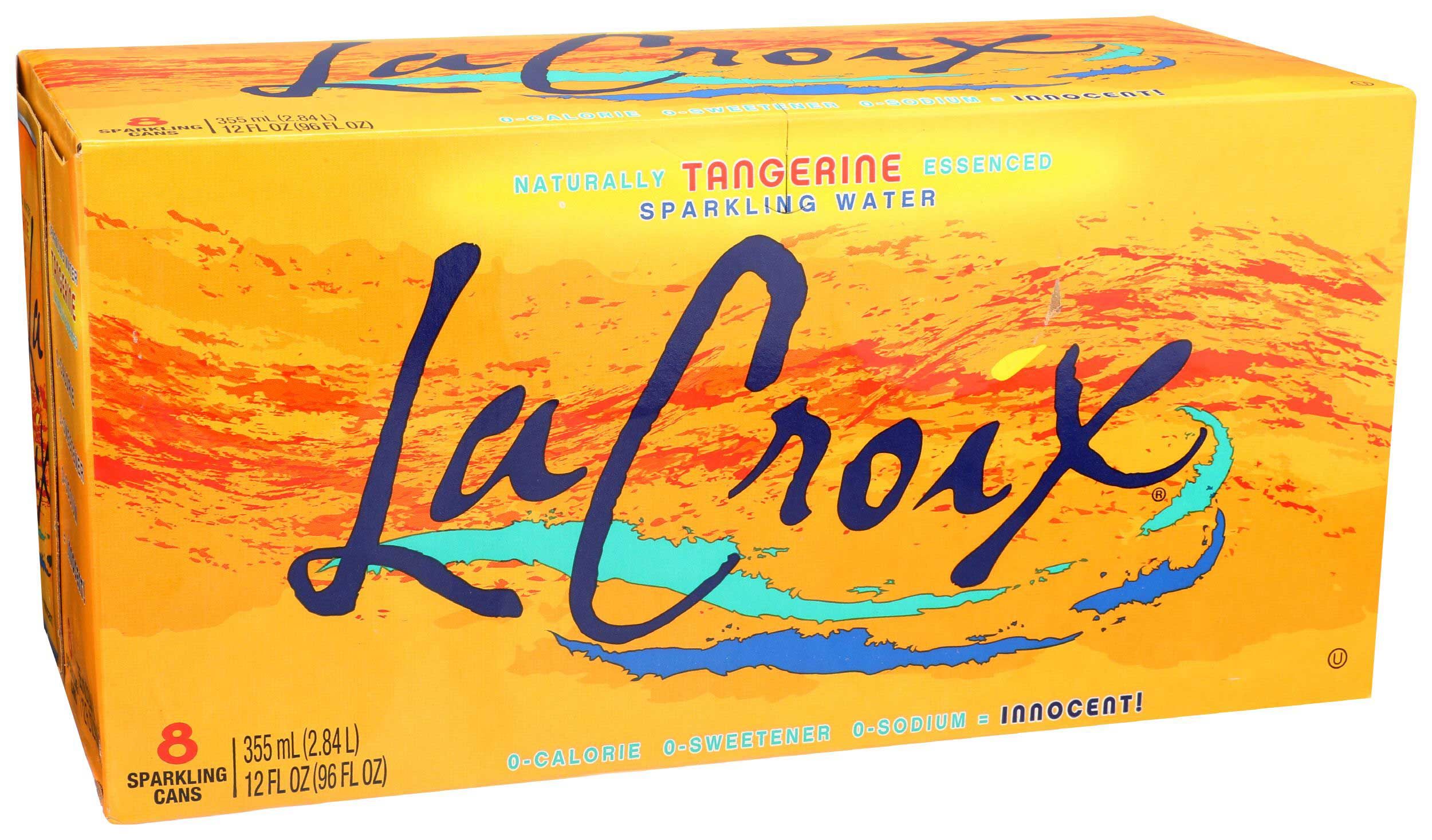 La Croix Tangerine Sparkling Water, 96 Fluid Ounce -- 3 Per Case