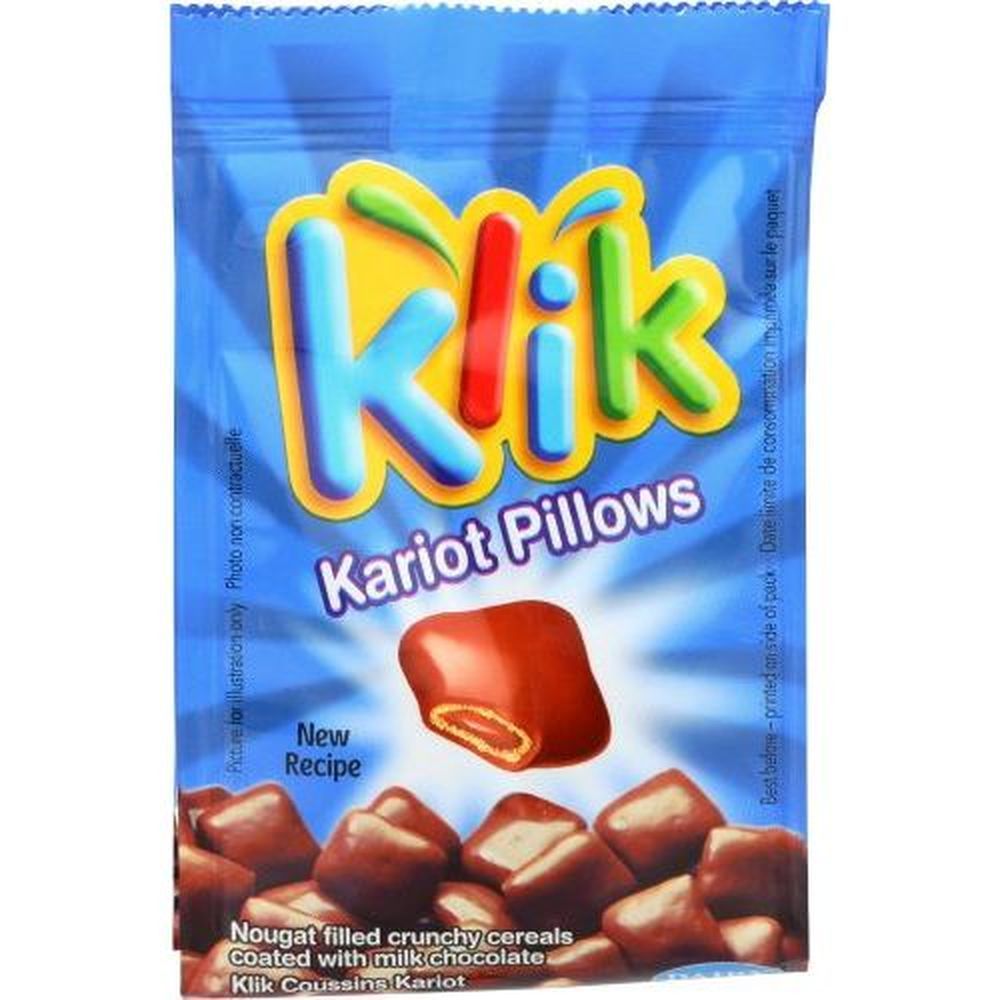 Klik Chocolate Covered Kariot Pillows, 2.64 Ounce -- 16 Per Case