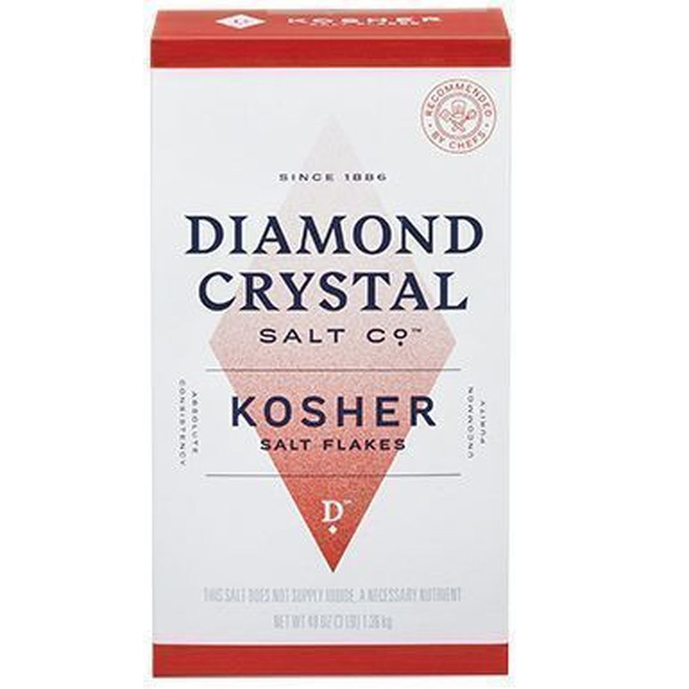 Diamond Crystal Kosher Salt Flakes, 3 Pound Box -- 9 Per Case