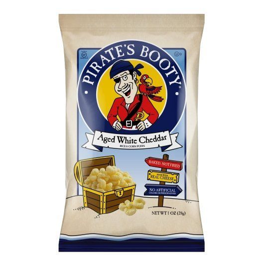 Pirate's Booty Aged White Cheddar Cheese Puffs, 1 Ounce -- 12 Per Case