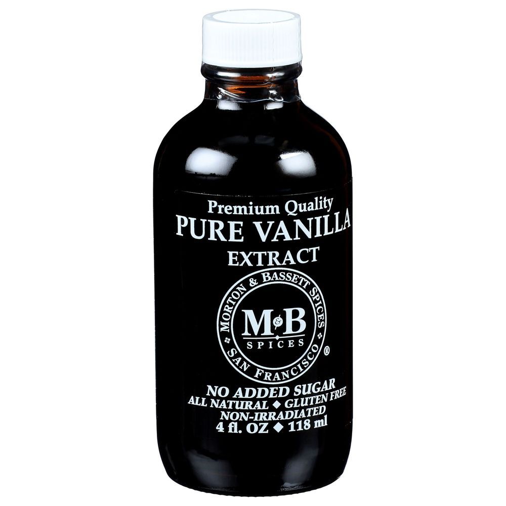 Morton And Bassett Spices Pure Vanilla Extract, 4 Ounce Bottle -- 3 Per Case