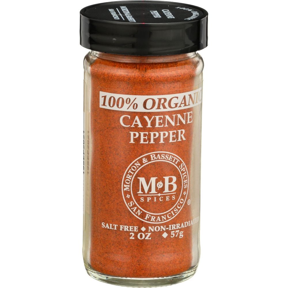 Morton & Bassett Organic Cayenne Pepper, 2 Ounce -- 3 Per Case