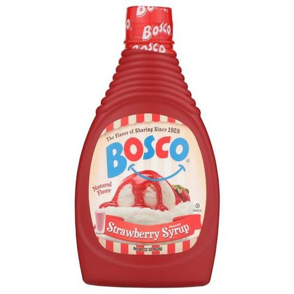 Bosco Strawberry Syrup, 22 Ounce -- 12 Per Case