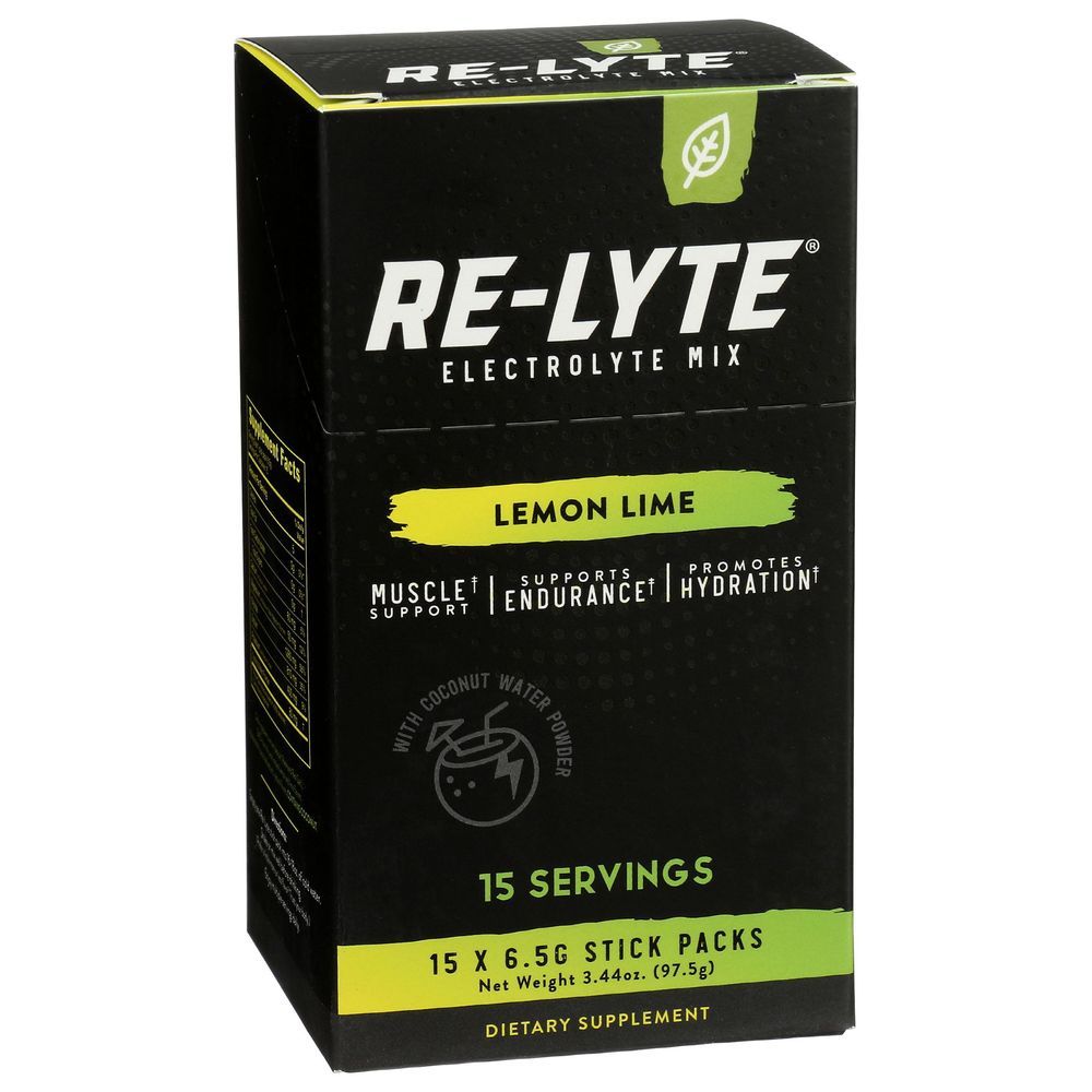 Redmond Re Lyte Lemon Lime Electrolyte Mix, 15 Count