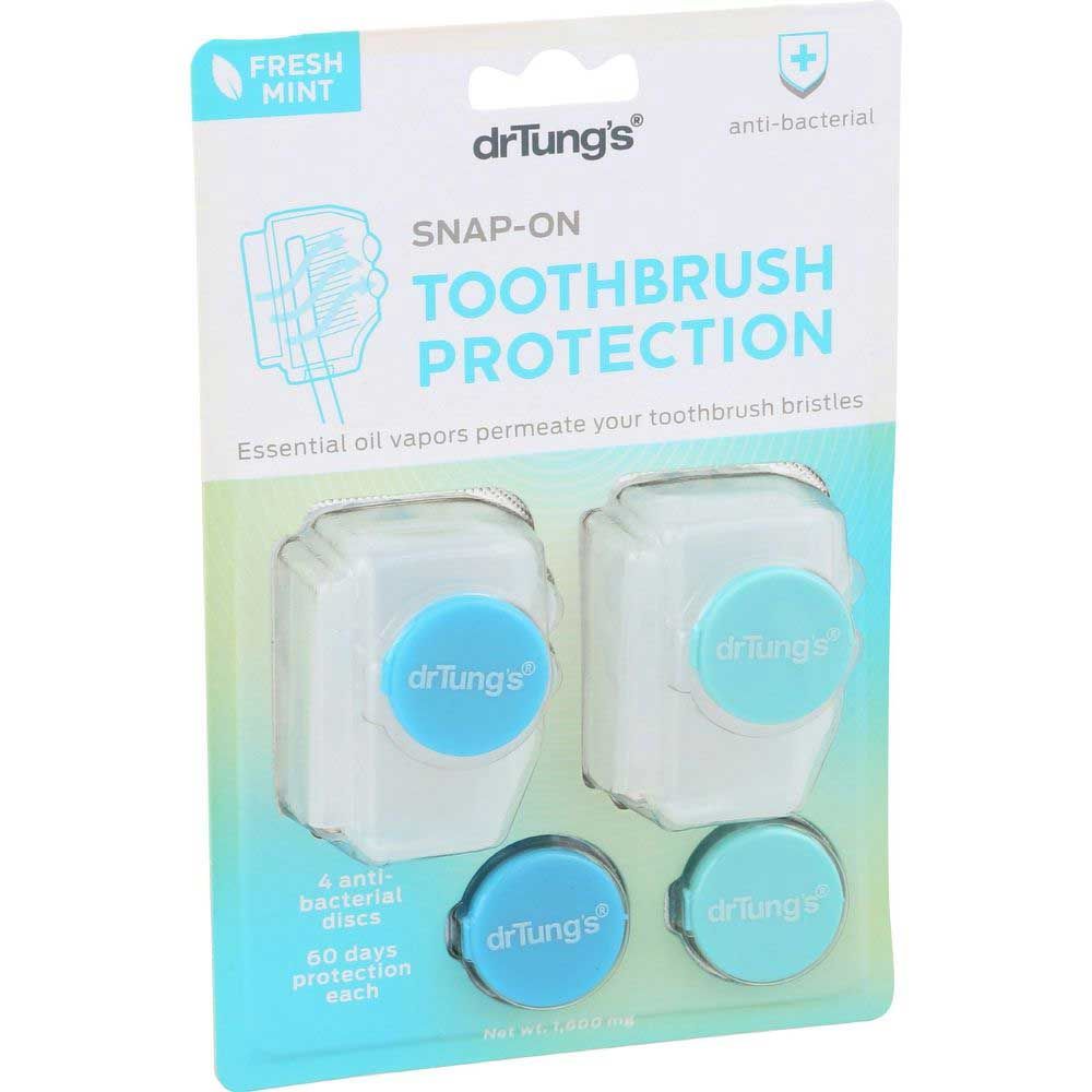 Drtung's Fresh Mint Adult Snap On Toothbrush Sanitizer, 2 Count -- 6 Per Case
