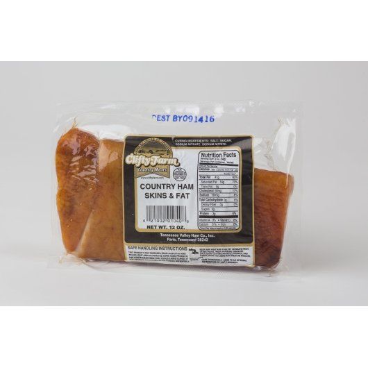 Clifty Farm Ham Skin And Fat, 12 Ounce -- 16 Per Case