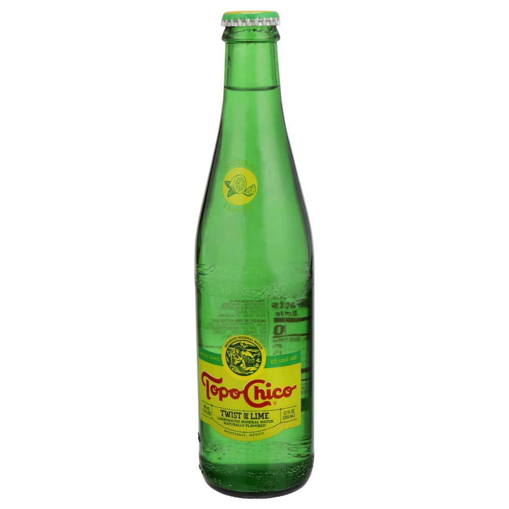 Topo Chico Twist Of Lime Sparkling Water, 12 Fluid Ounce -- 24 Per Case