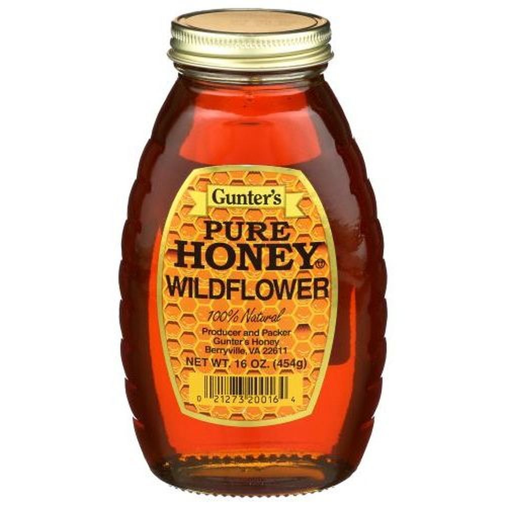Gunter's Pure Wildflower Honey, 16 Fluid Ounce -- 12 Per Case