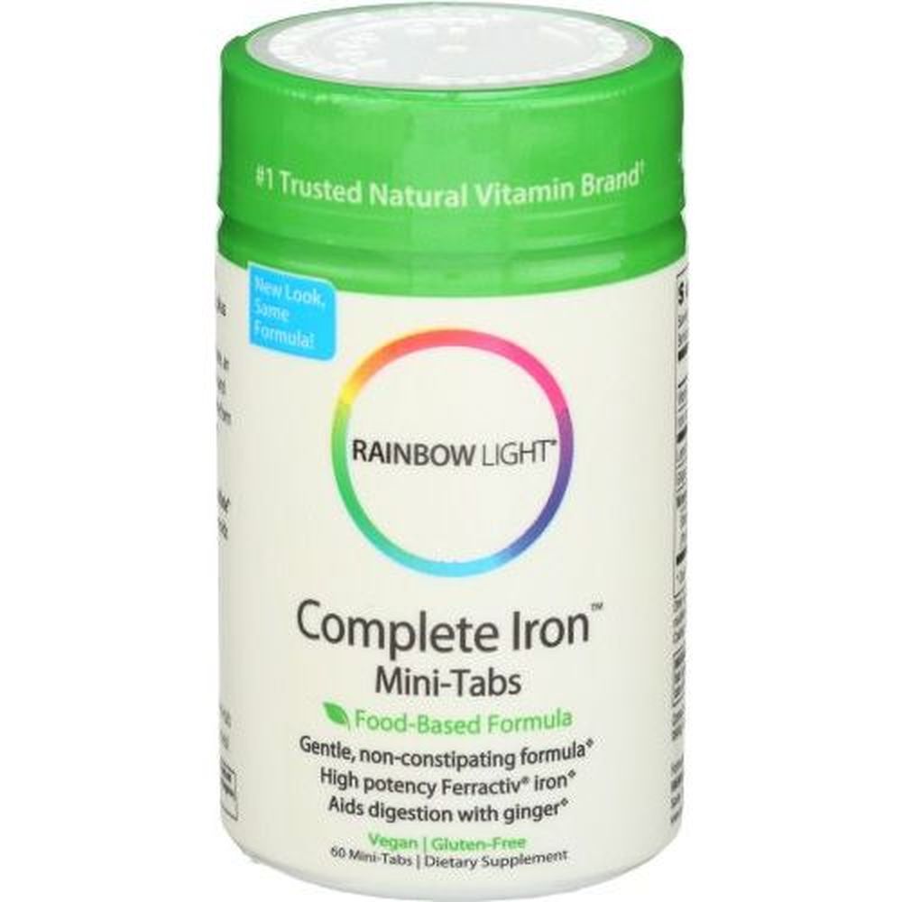 Rainbow Light Complete Iron Mini Tabs, 120 Count