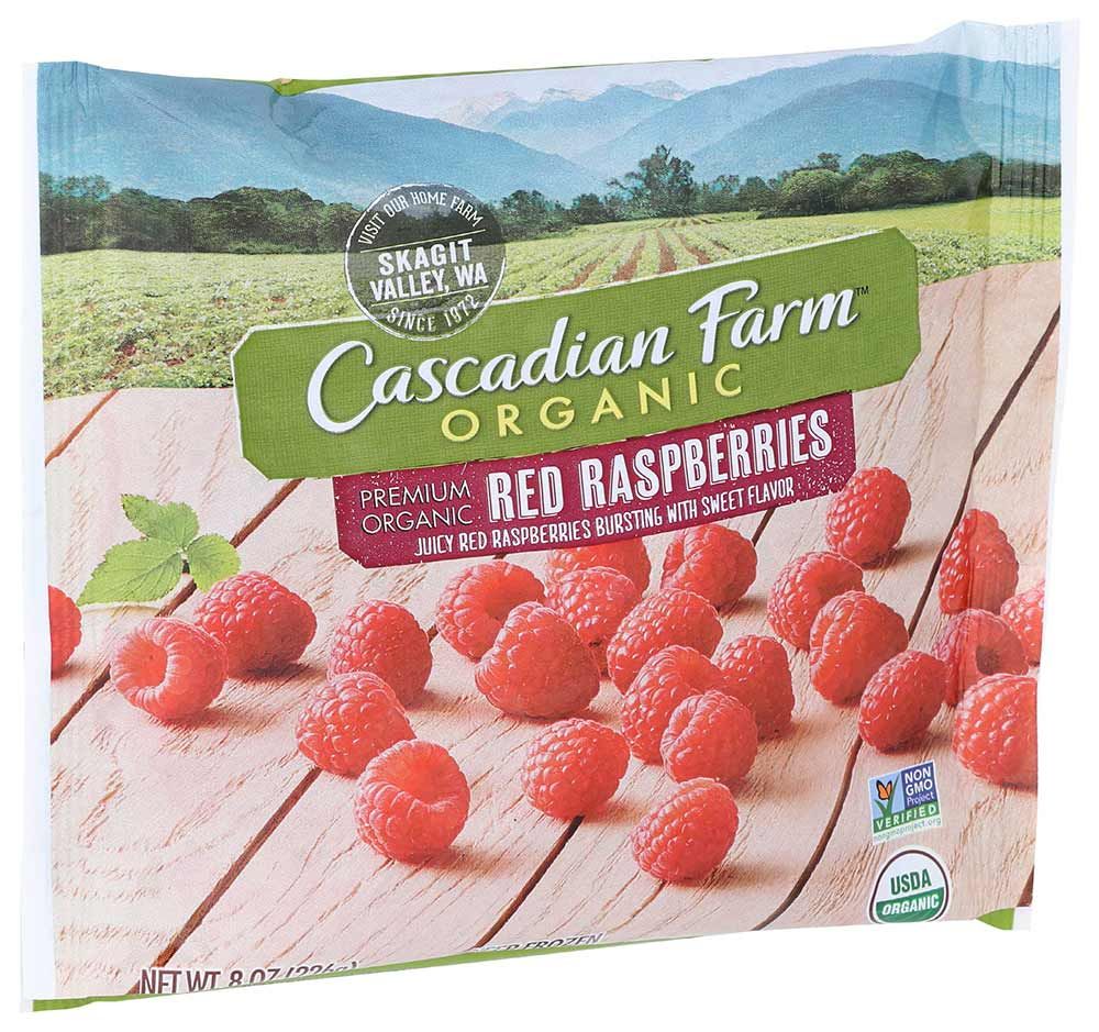Cascadian Farm Organic Raspberries, 8 Ounce -- 12 Per Case