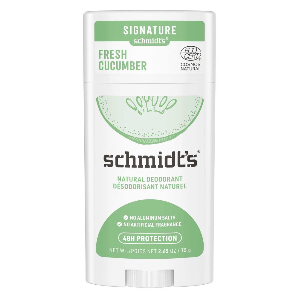 Schmidt's Fresh Cucumber Aluminum Free Deodorant, 2.65 Ounce -- 12 Per Case