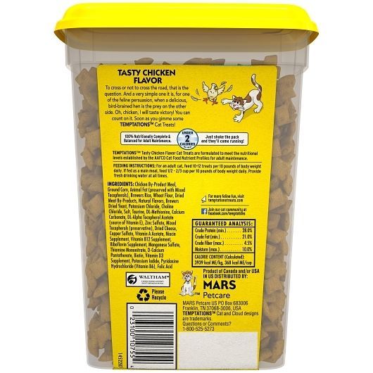 Whiskas Temptations Tasty Chicken Flavour Treats For Cats, 16 Ounce -- 4 Per Case