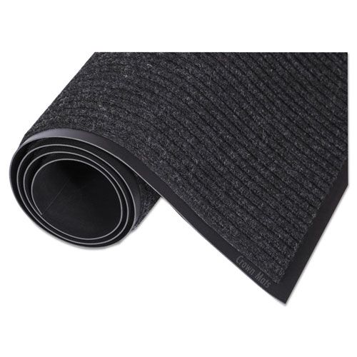 Crown Polypropylene Charcoal Needle-rib Wiper/scraper Mat, 36 X 120 Inch