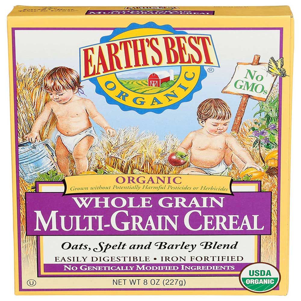 Earths Best Organic Whole Grain Multi-grain Infant Cereal, 8 Ounce