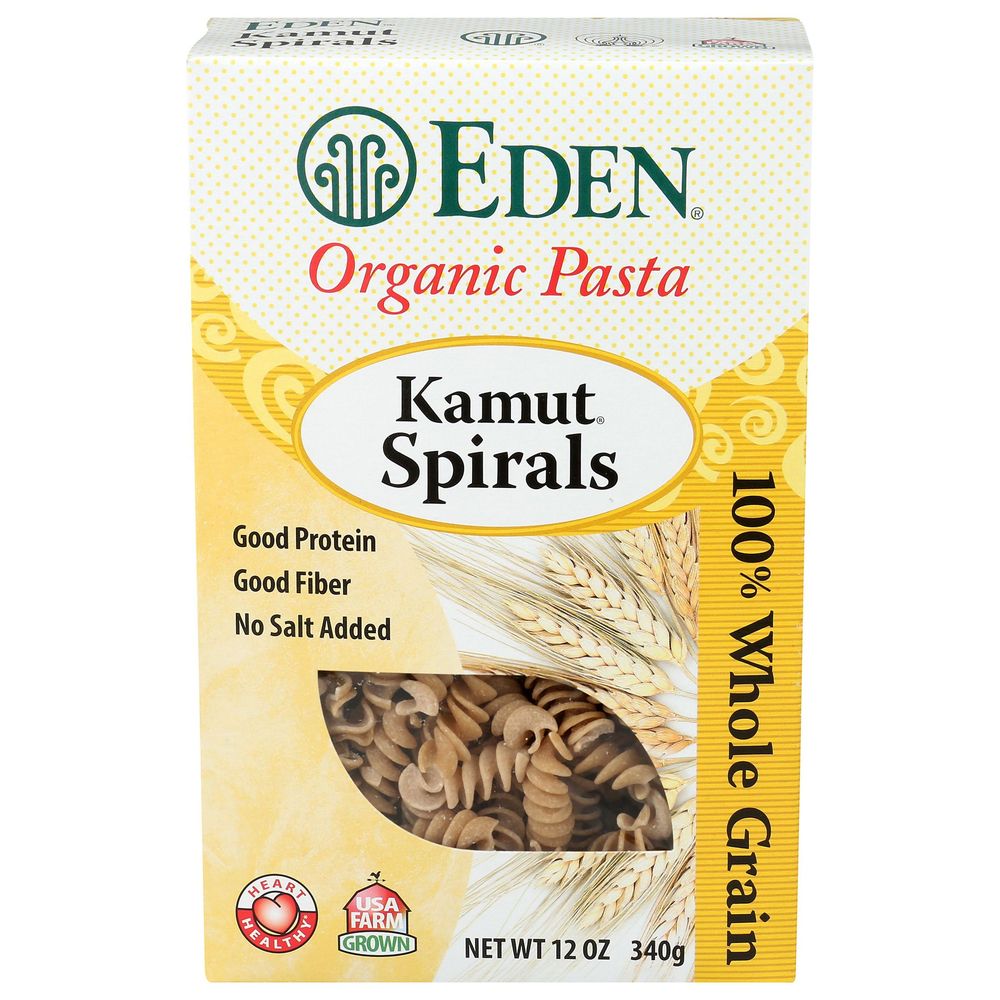 Eden Organic Whole Grain Kamut Spirals, 12 Ounce