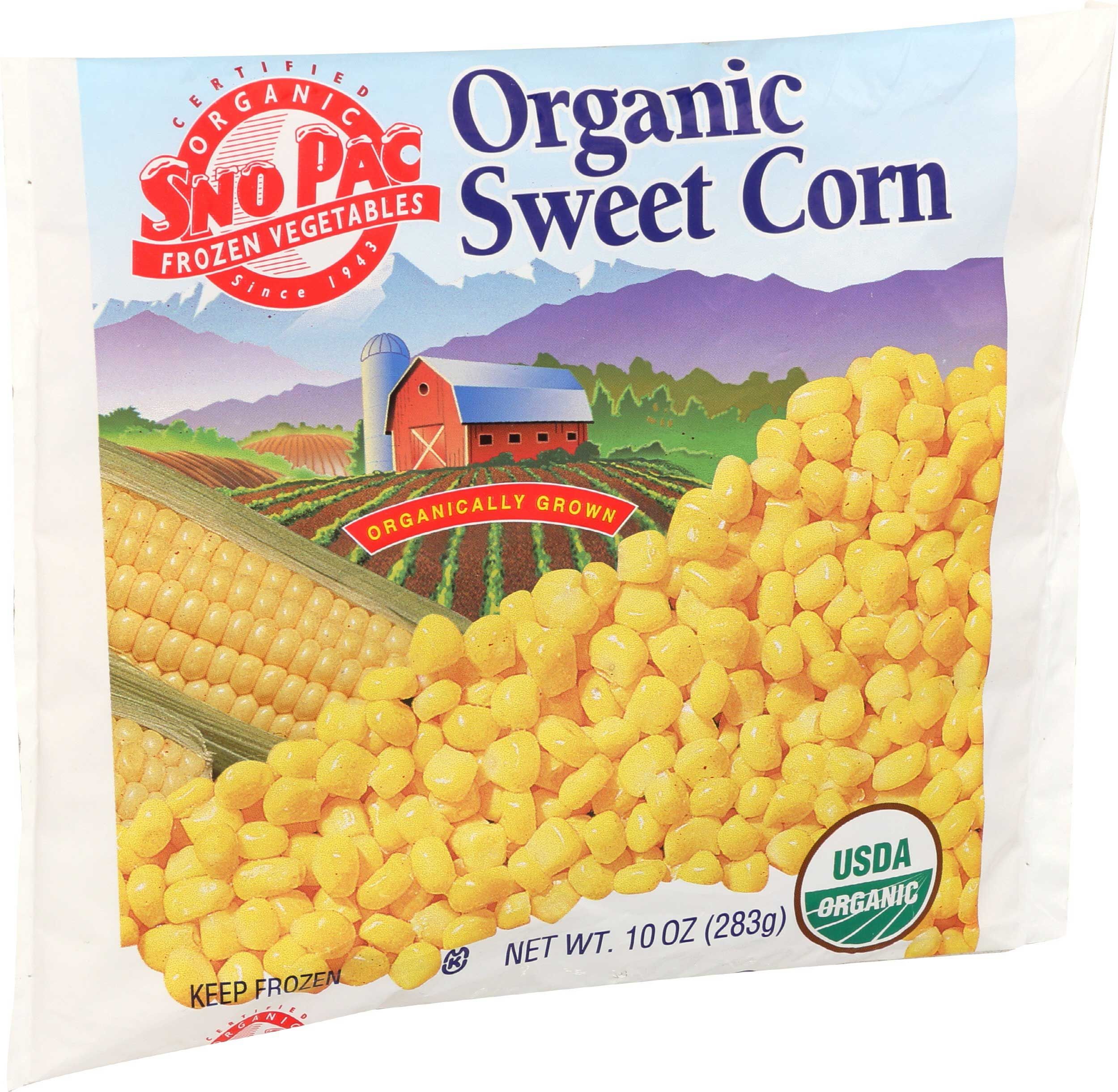 Sno Pac Organic Whole Kernel Sweet Corn, 10 Ounce -- 12 Per Case