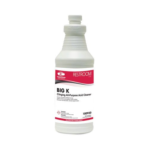 Theochem Big K Pleasant Scent Multipurpose Cleaner, 1 Quart -- 12 Per Case