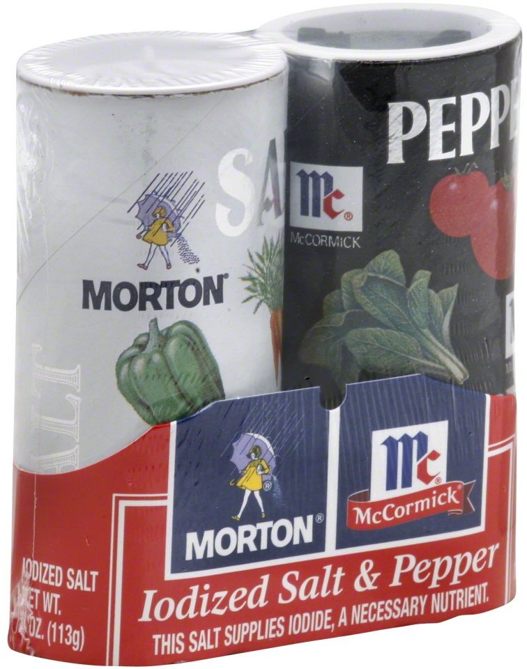 Morton Salt And Pepper Shaker, 2 Count -- 12 Per Case