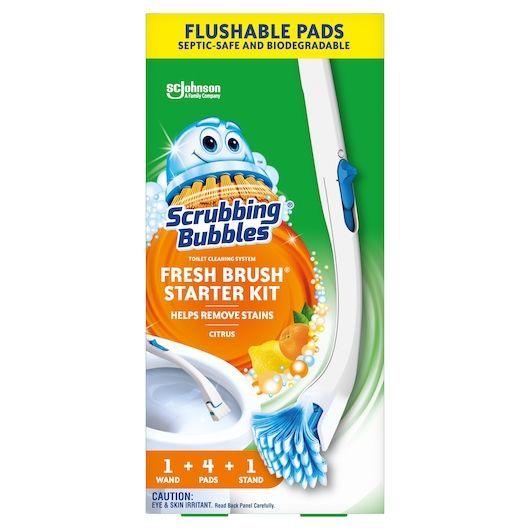 Scrubbing Bubbles Fresh Brush Starter Kit With Stand -- 4 Per Case