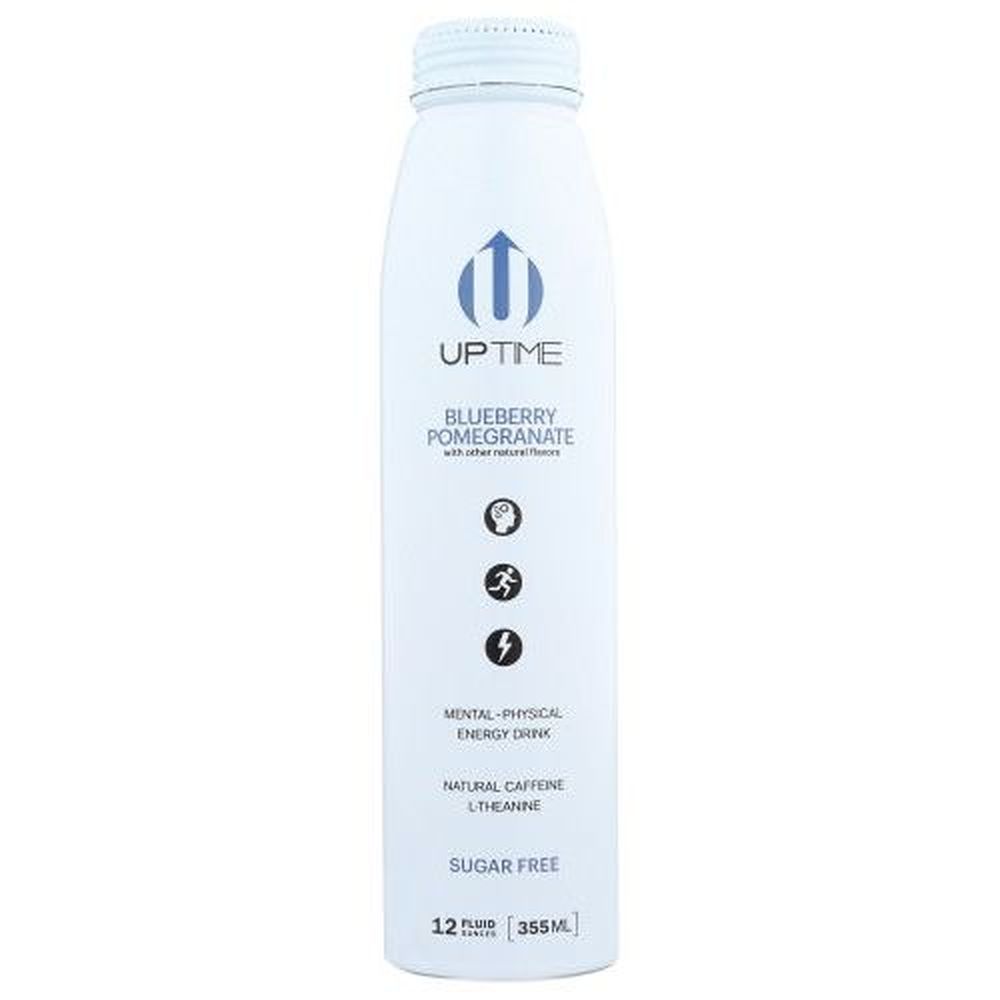 Uptime Blueberry Pomegranate Zero Sugar Energy Drink, 12 Fluid Ounce -- 12 Per Case