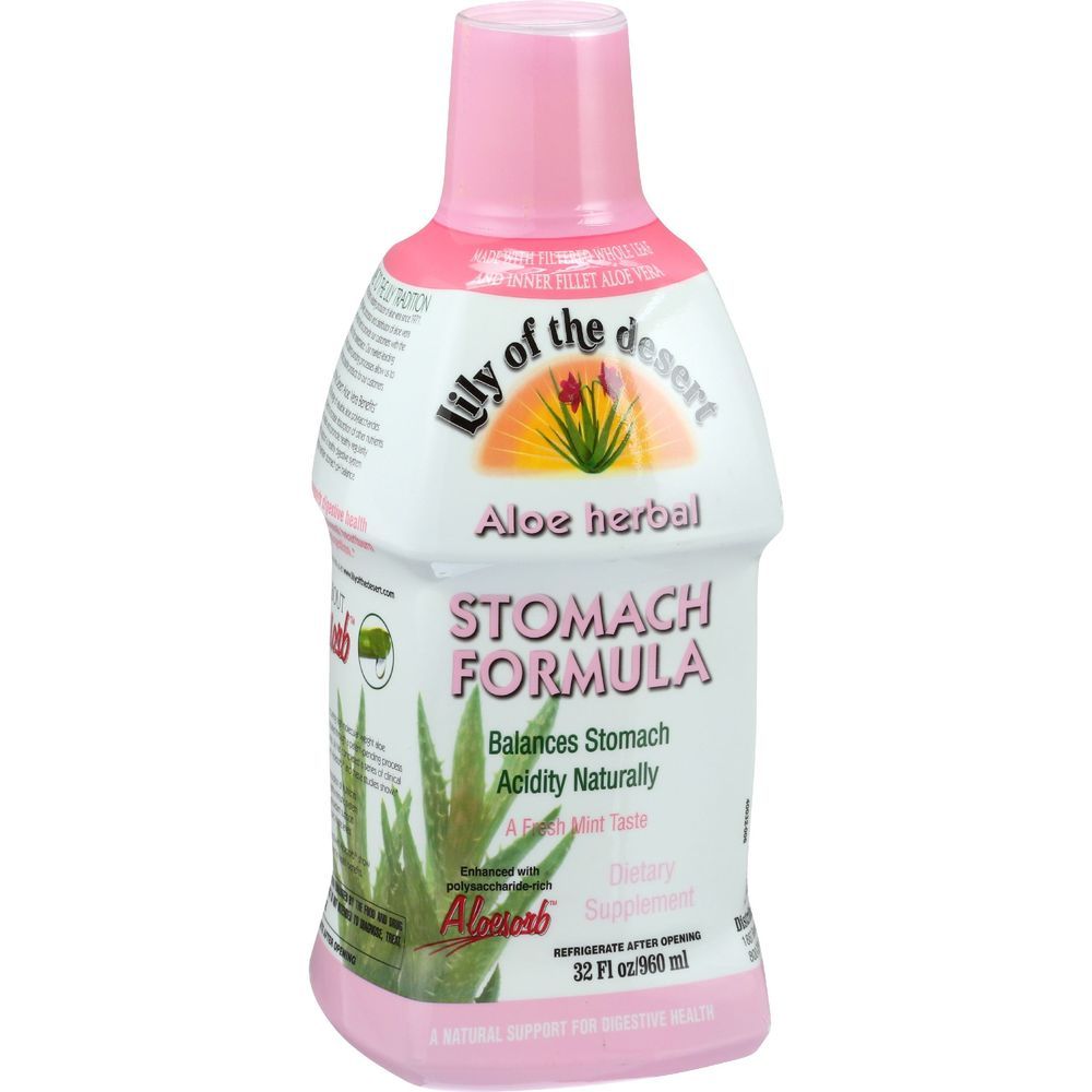 Lily Of The Desert Aloe Herbal Stomach Formula, 32 Ounce -- 3 Per Case