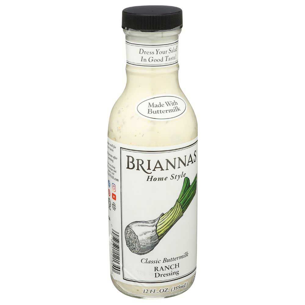 Brianna's Classic Buttermilk Ranch Dressing, 12 Ounce -- 6 Per Case