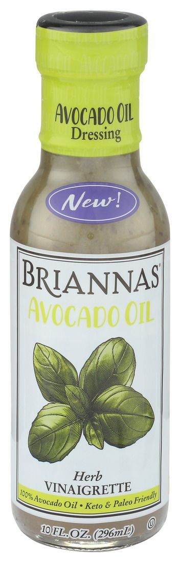 Brainnas Avocado Oil Herb Vinaigrette Dressing, 10 Ounce -- 6 Per Case