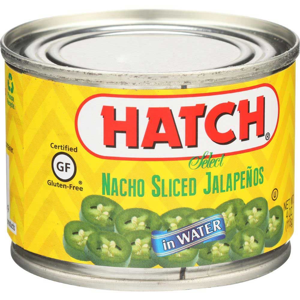 Hatch Chili Nacho Sliced Jalapeno Pepper, 4 Ounce -- 12 Per Case
