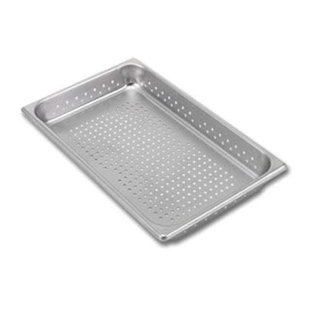 Vollrath 30223 Super Pan V Stainless Steel Half Size Perforated Steam Table Pan, 2.5 Inch Deep