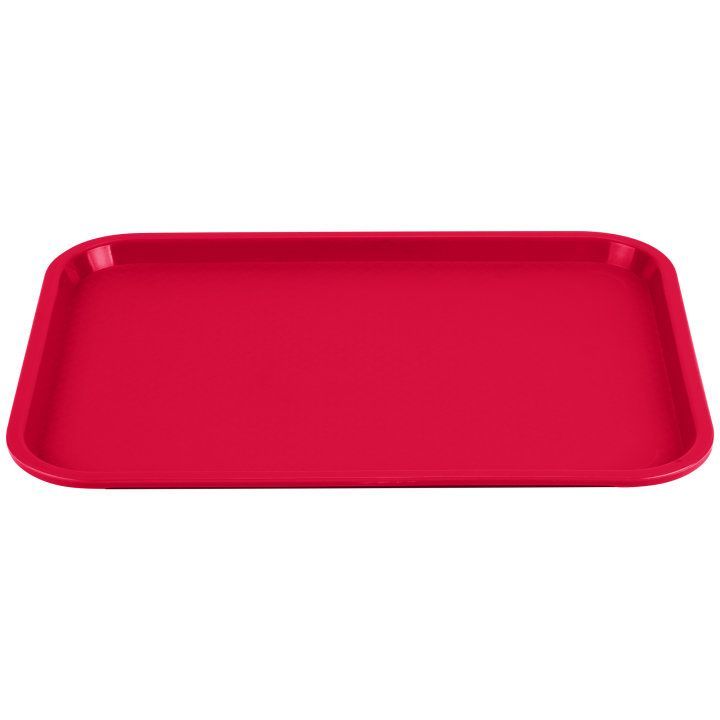 Vollrath Polypropylene Red Fast Food Tray, 12 X 16 Inch -- 24 Per Case