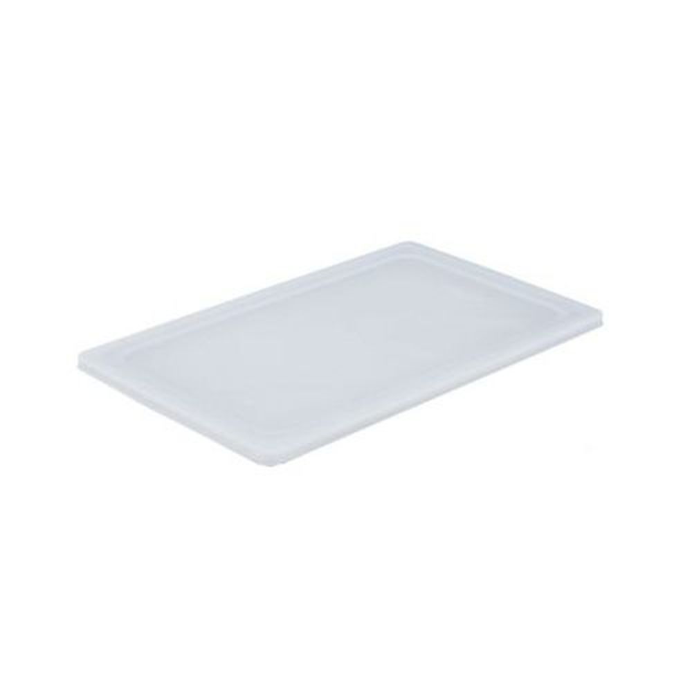 Vollrath 52430 Super Pan V Flexible Steam Table White Full Size Pan Lid, 20.982 X 12.851 X 0.597 Inch Overall