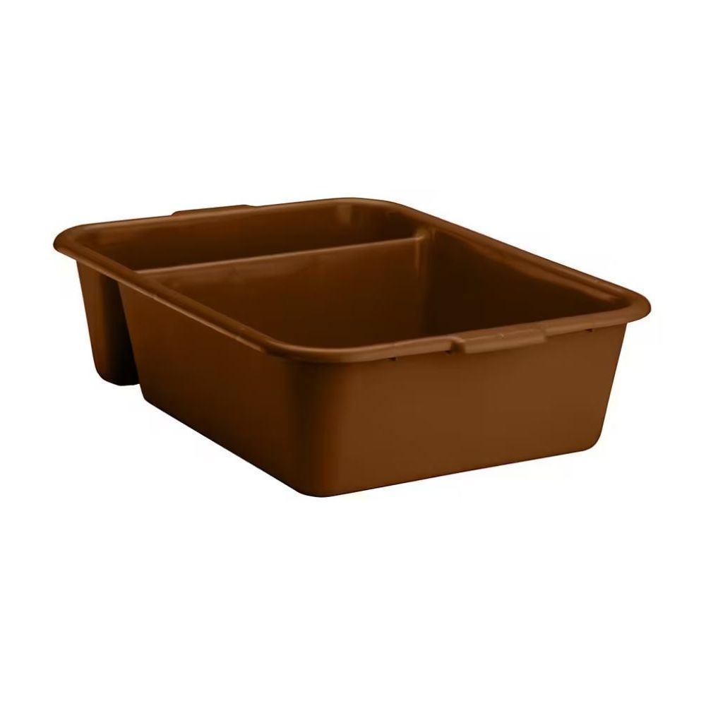 Vollrath 1721-01 Traex Chocolate 2 Compartment Bus Box, 22.875 X 17.75 X 6.125 Inch