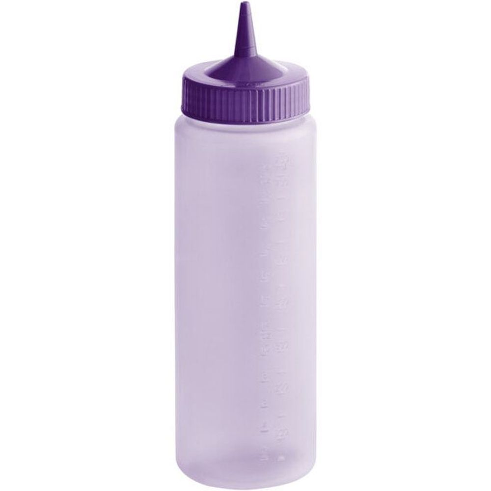 Vollrath 4924c-54 Traex Purple Color-mate Single Tip Wide Mouth Squeeze Dispenser, 24 Ounce Capacity